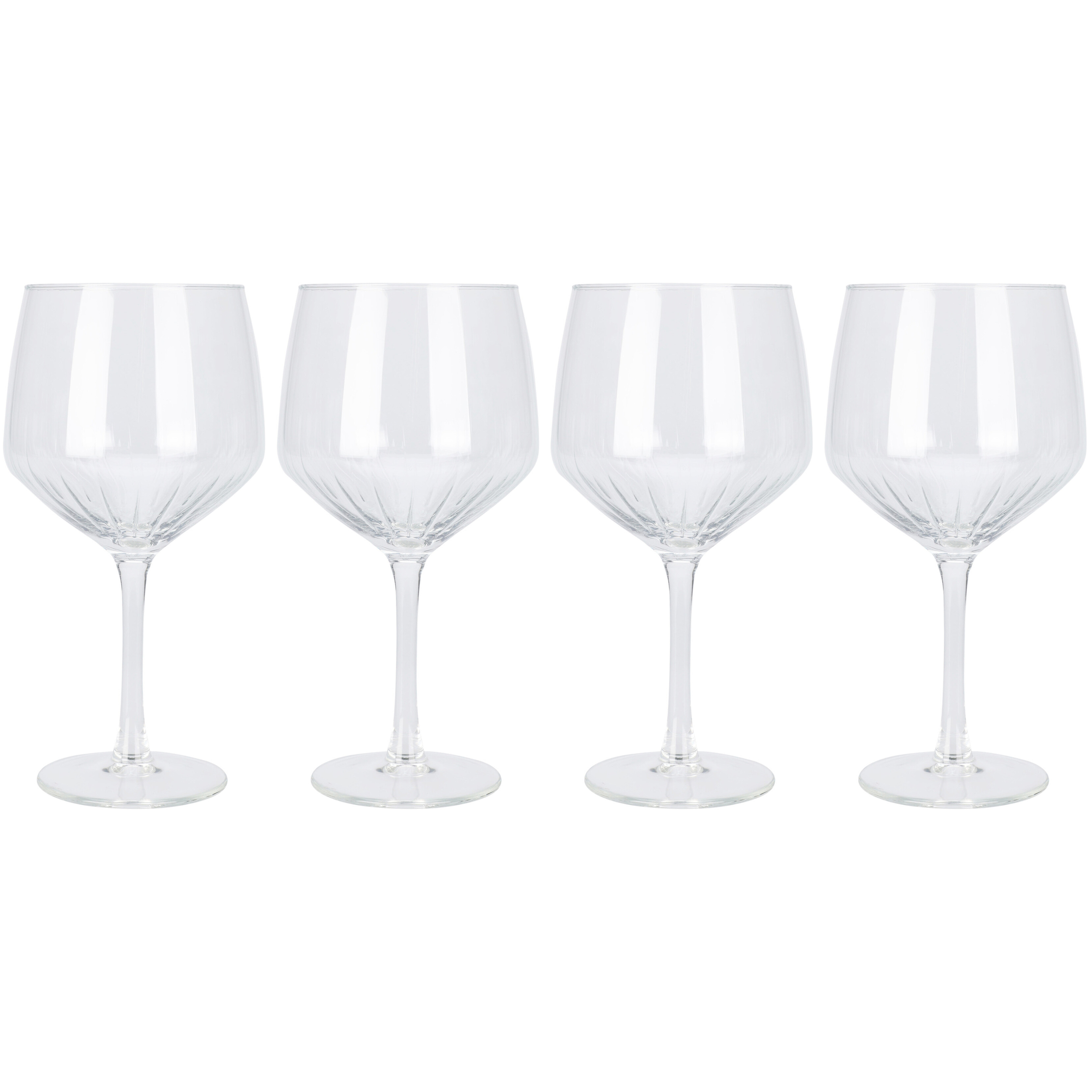 EH Excellent Houseware Sklenice na gin, 610 ml, 4 ks, transparentní