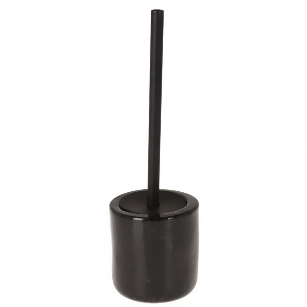 Bathroom Solutions Keramická WC štětka, Ø 11,5 cm, černá černá 95034