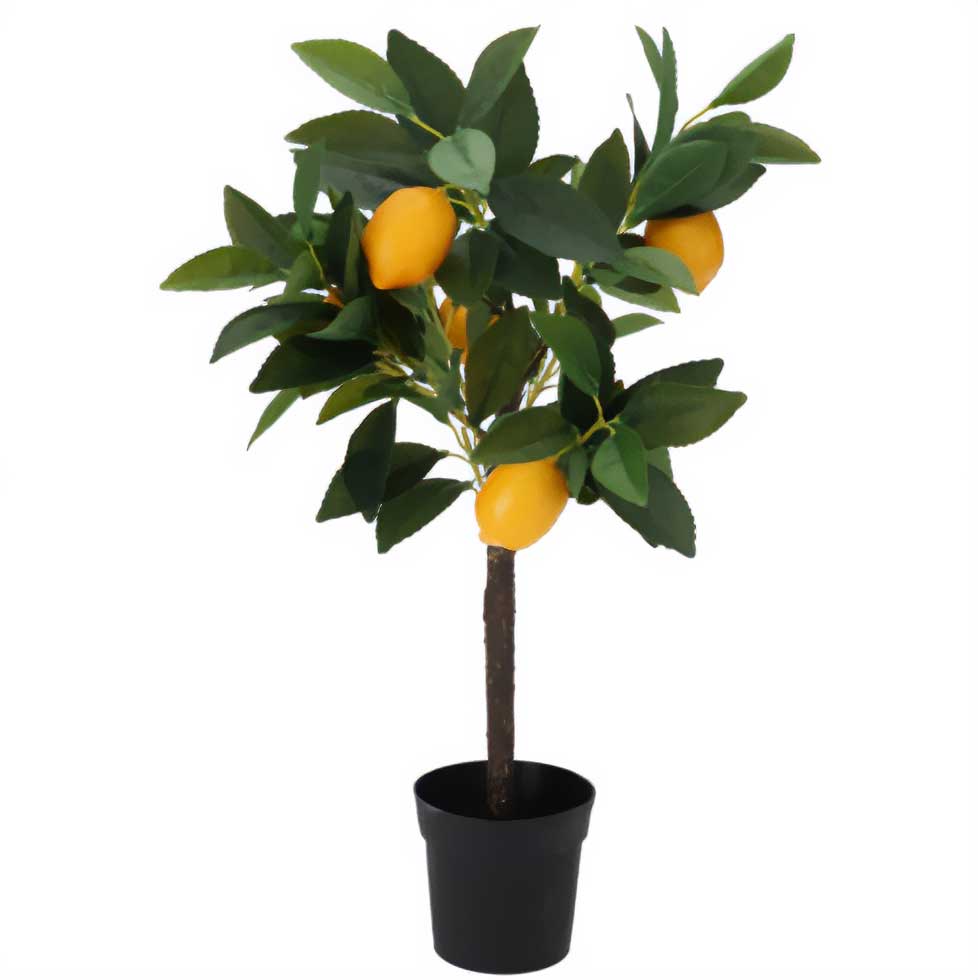 ProGarden Umělý rostlinný ovocný strom, 60 cm, citron zelený