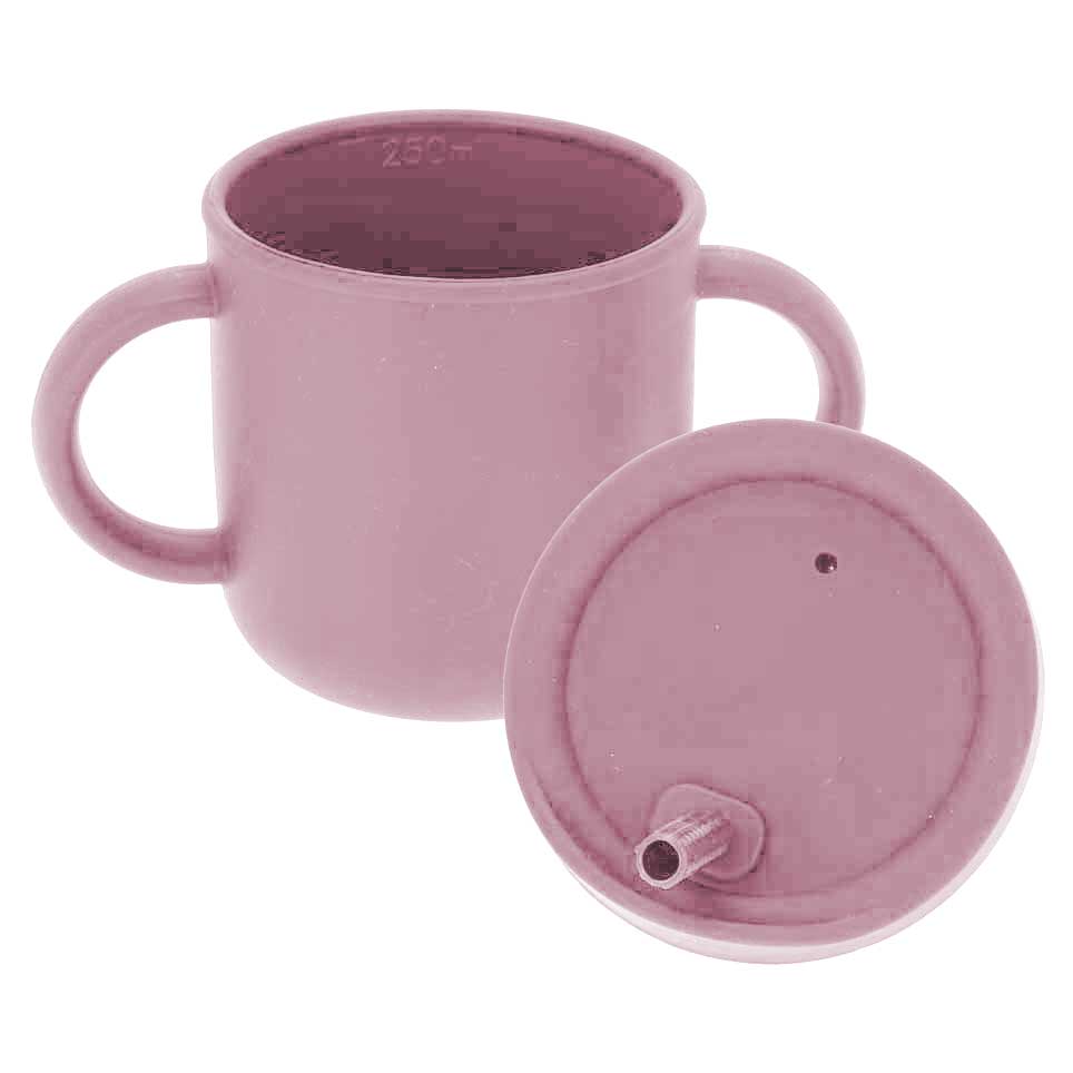 EH Excellent Houseware Hrnek na pití s uchy, Ø 12 x 10,5 cm, růžový růžový