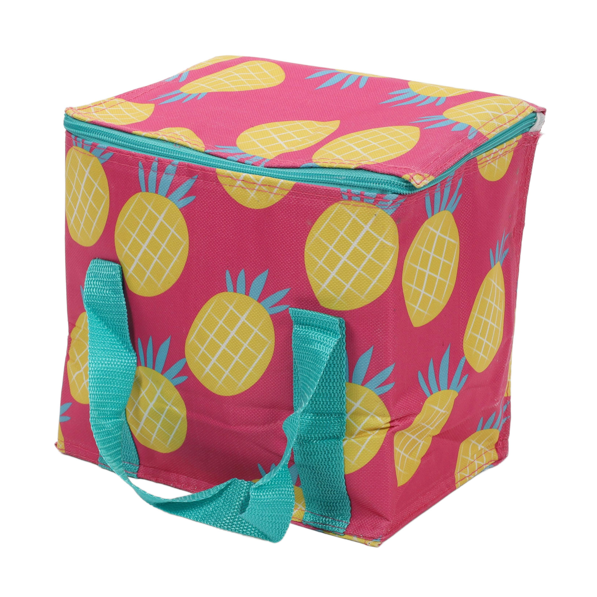 EH Excellent Houseware Termotaška s chladicí vložkou, 21 x 12 x 22 cm, ananas vícebarevný