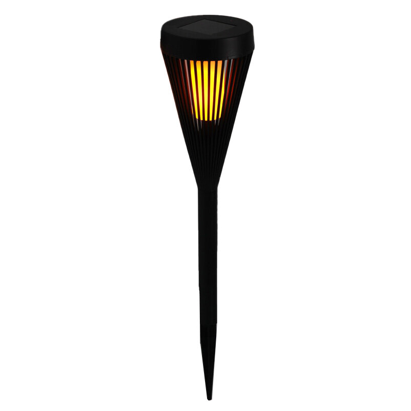ProGarden Solární zahradní LED osvětlení, k zapíchnutí, 47 cm černá