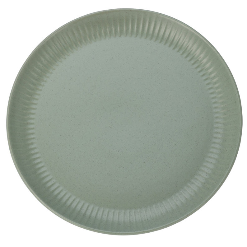 Siaki Velký keramický talíř, Ø 27 cm, zelený zelený
