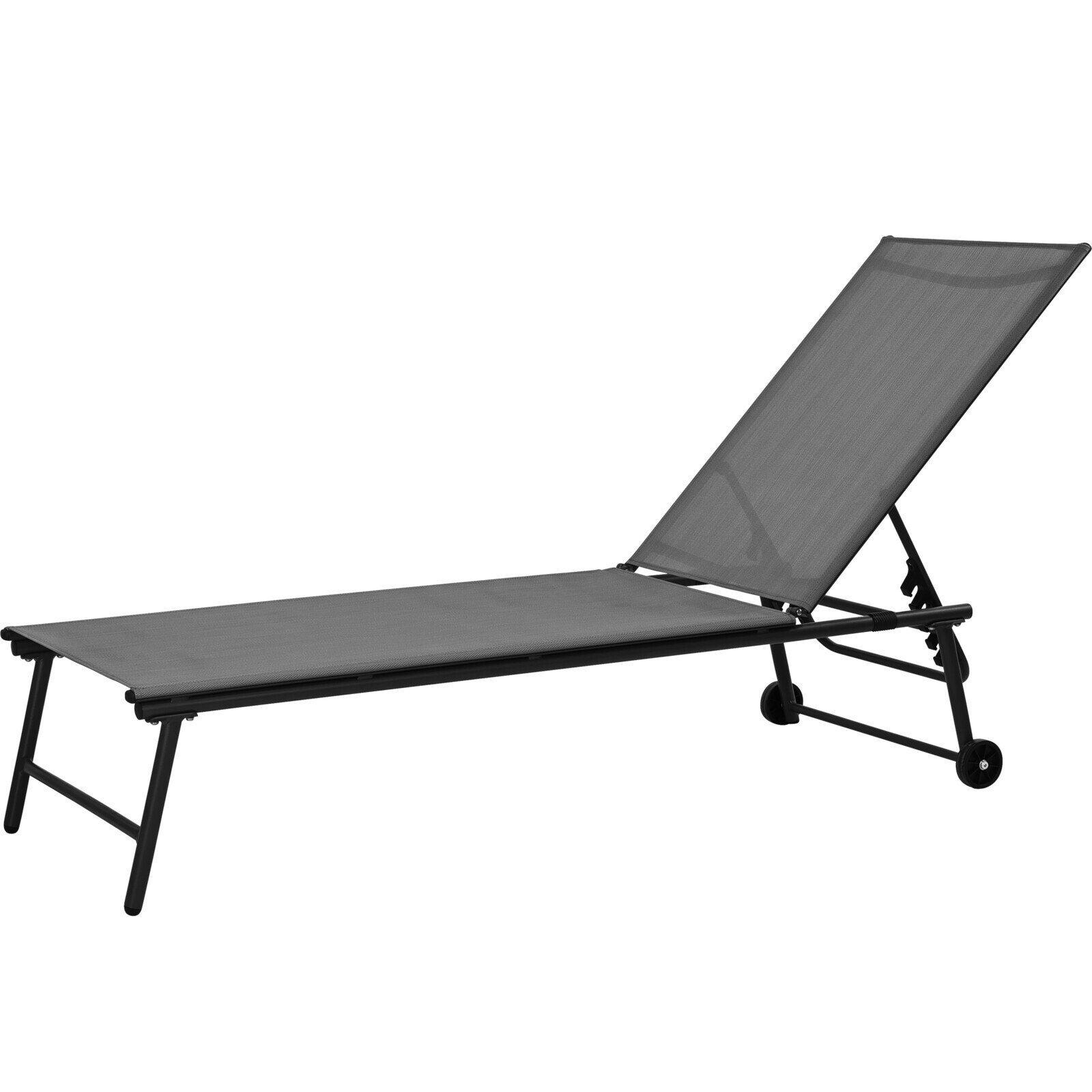 Ambiance Bazénové lehátko, 185 x 57 x 31 cm, černé černá
