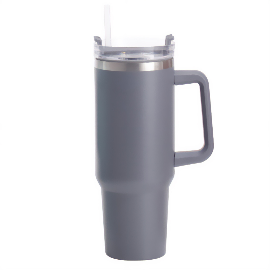 EH Excellent Houseware Velký termohrnek z nerezové oceli, 1,2 l, tmavě šedý šedá