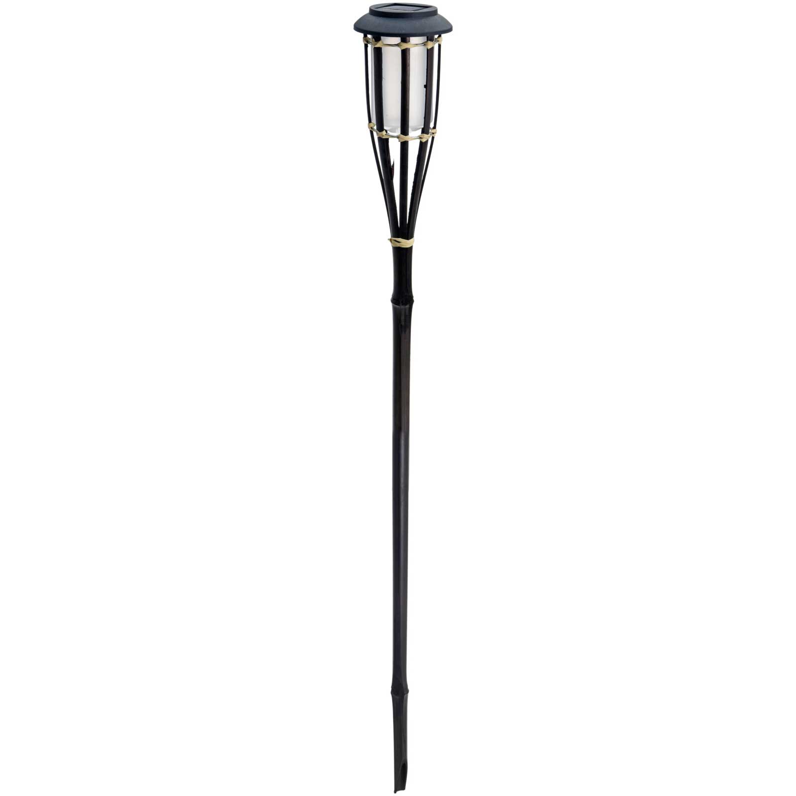 ProGarden Bambusové solární osvětlení, 65 cm černá