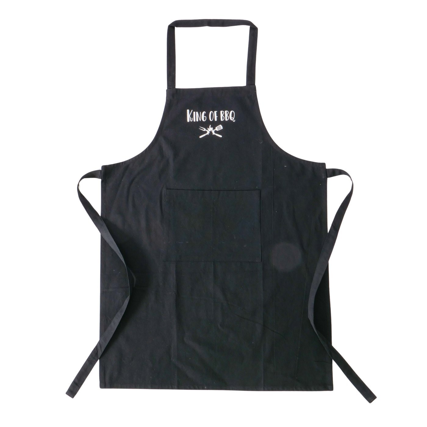 Boltze Kuchyňská zástěra BBQ z bavlny, univerzální černá