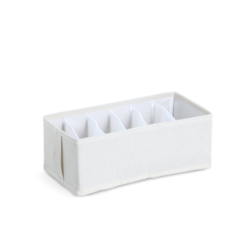 Zeller Organizér na spodní prádlo NOMAD s přihrádkami, 30 × 15 × 11 cm béžová