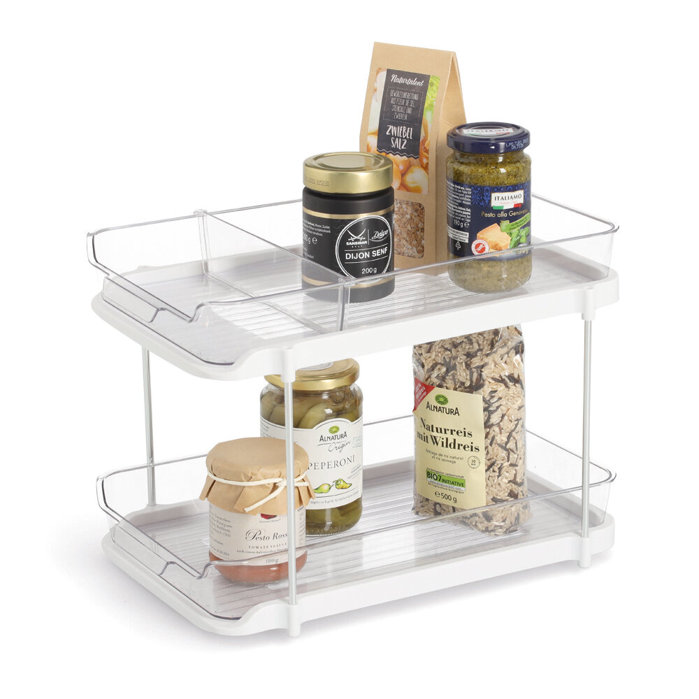 Zeller Organizér do kuchyňské skříňky COMPACTA, 33,3 × 21,3 × 23,5 cm transparentní