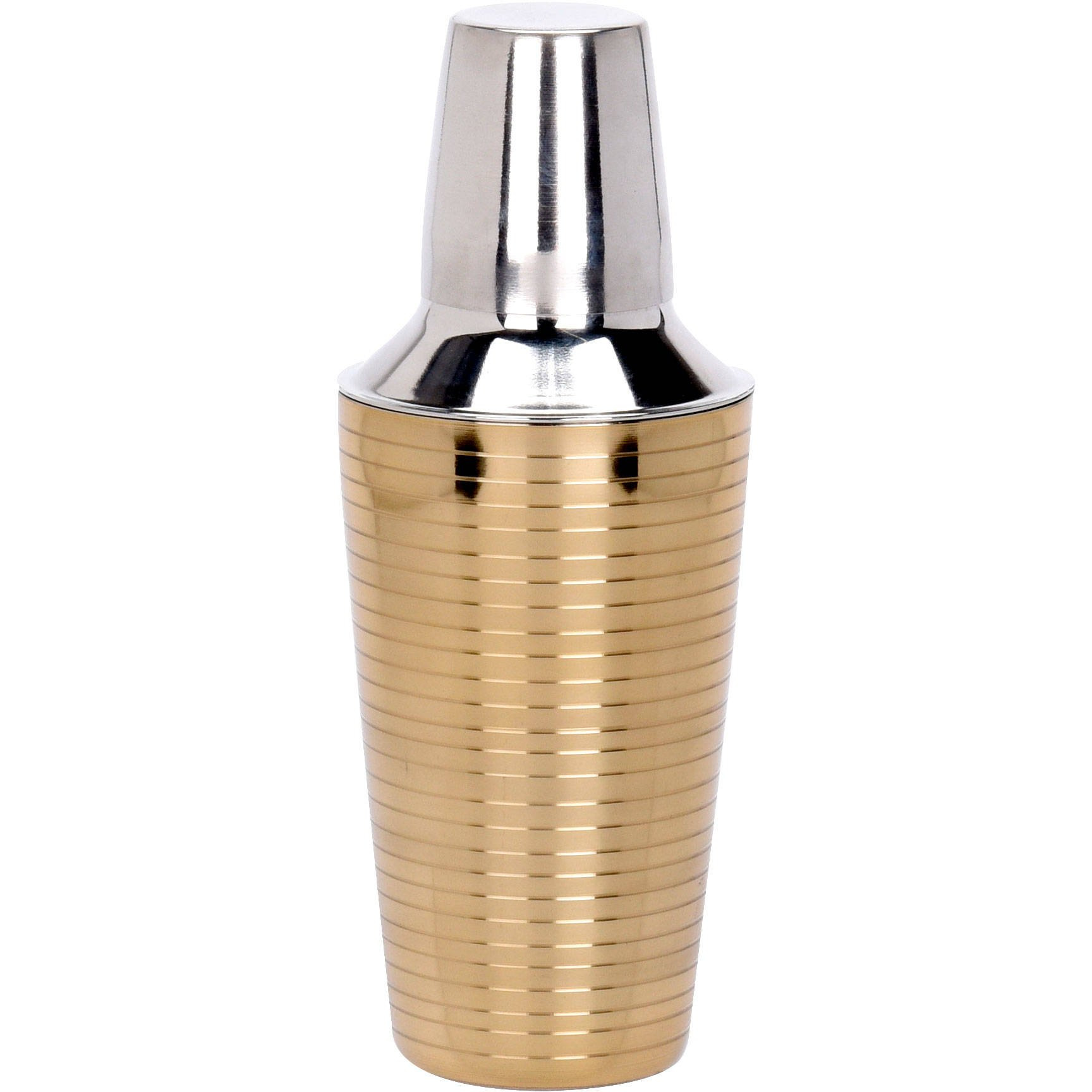 EH Excellent Houseware Shaker na koktejly z nerezové oceli, zlatý, 500 ml zlatý