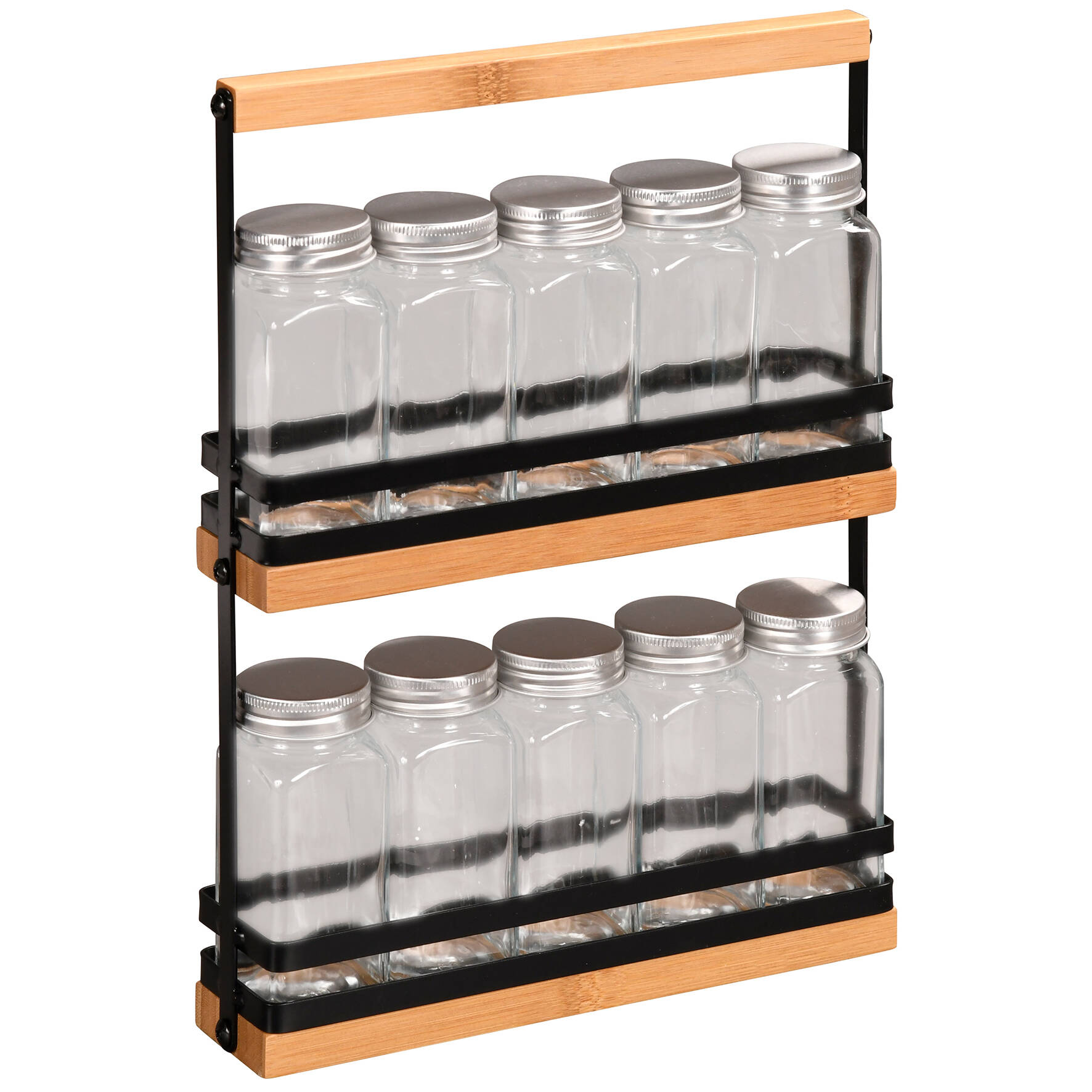 Kesper Organizér na koření, skleněné dózy, 100 ml transparentní