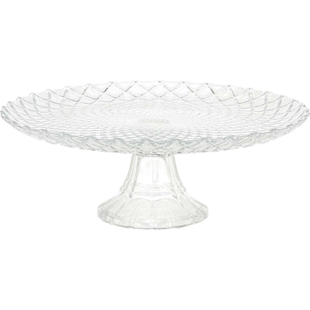 EH Excellent Houseware Skleněný etažér, Ø 28,5 cm transparentní