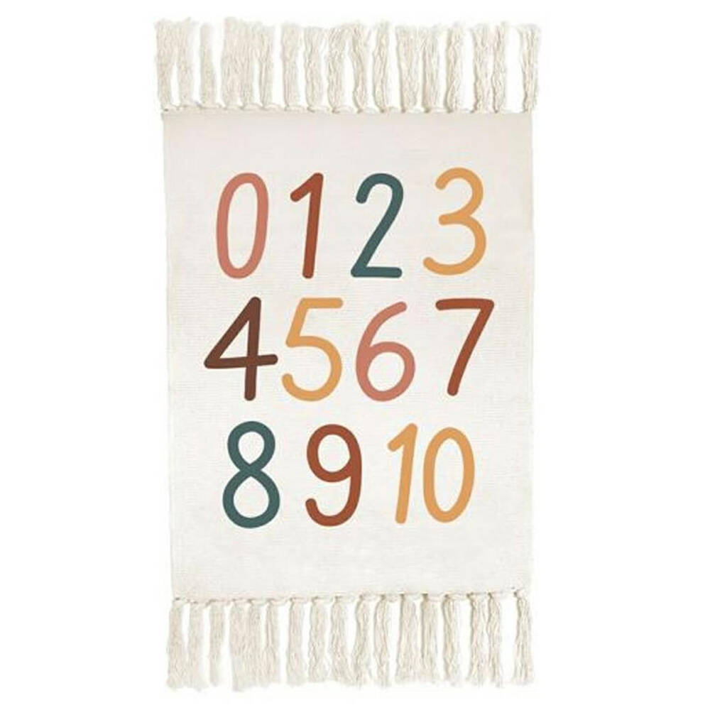Home Styling Collection Dětský koberec ČÍSLICE s třásěnmi, 60 x 90 cm vícebarevný