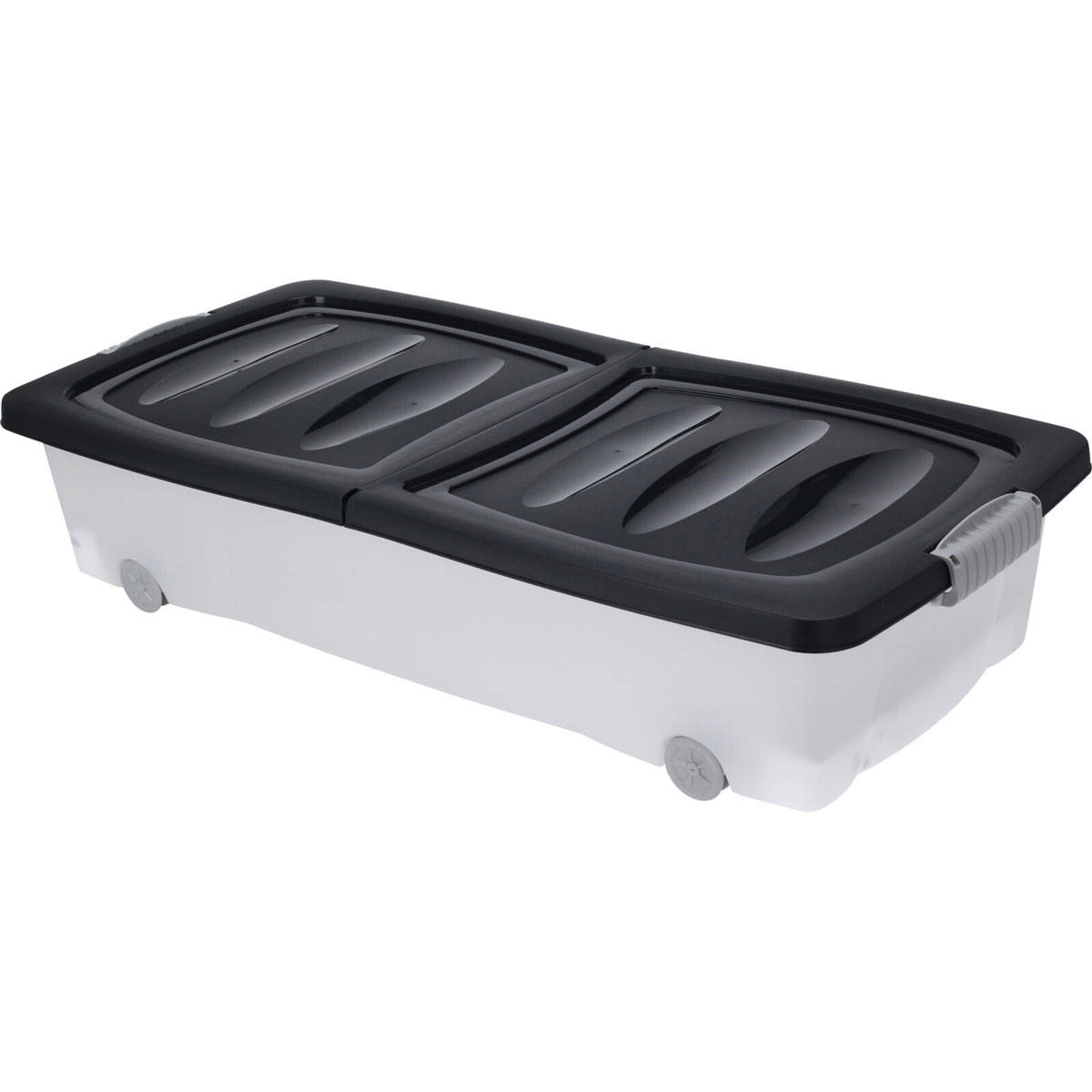 Storagesolutions Úložný box na kolečkách, recyklovaný plast, 32 l černá