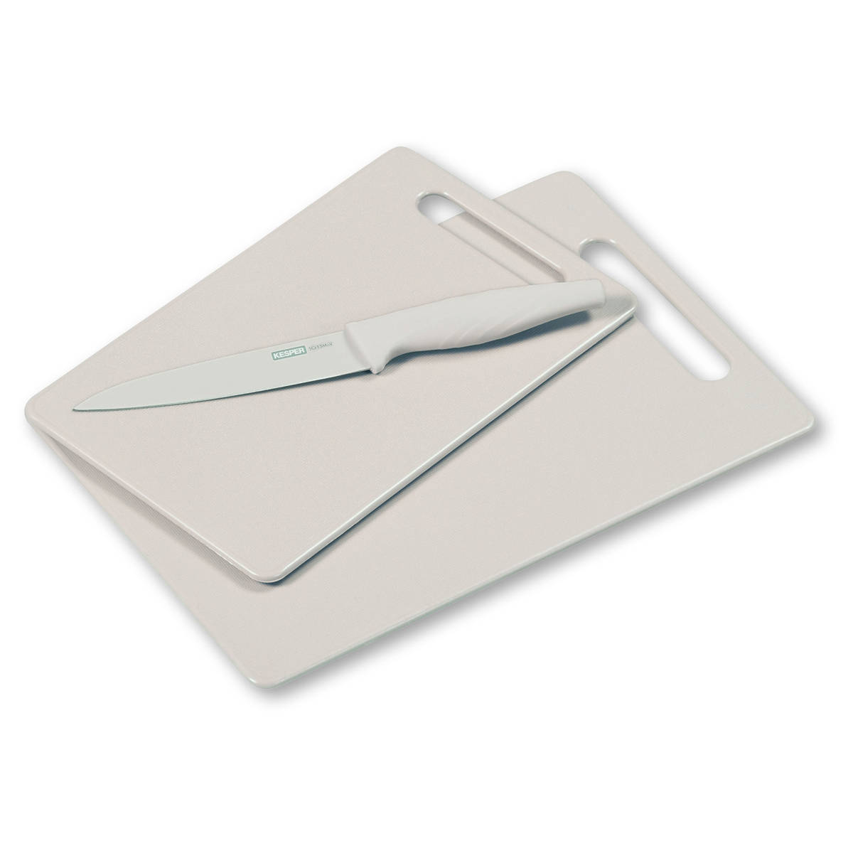 Sada 2 prkének na krájení s nožem, Kesper šedá