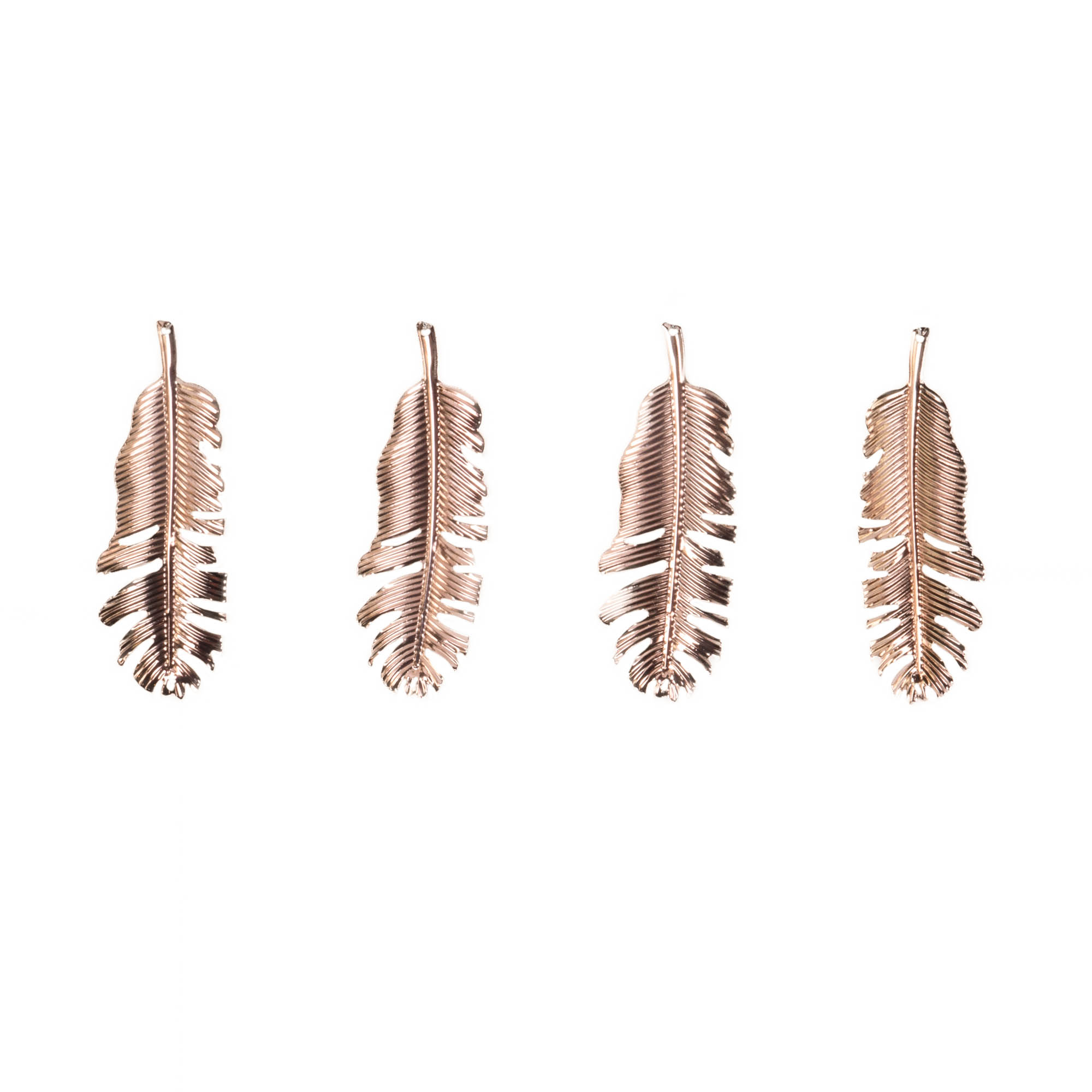 Home Styling Collection Dekorace vánoční, zlaté závěsné lístky, 4 ks, zlatý