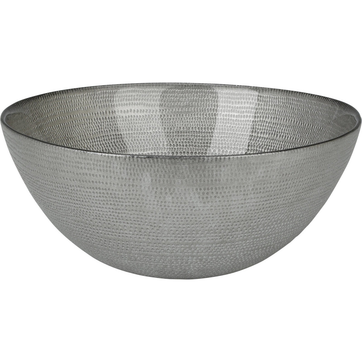 Home Styling Collection Dekorační mísa, skleněná, stříbrná, Ø 28 cm stříbrný