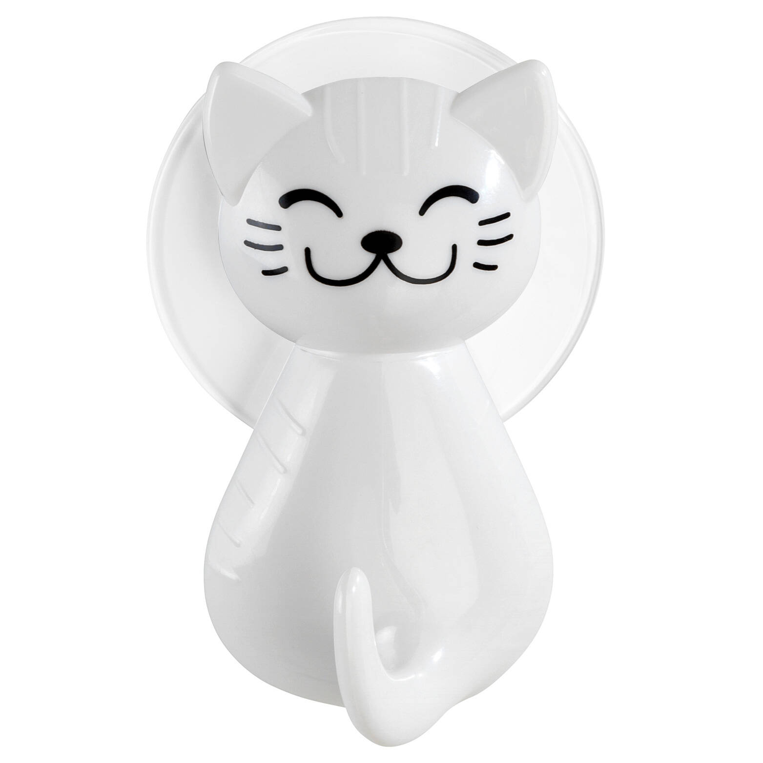 Koupelnový háček na ručníky CAT s přísavkou, bílý, WENKO bílý