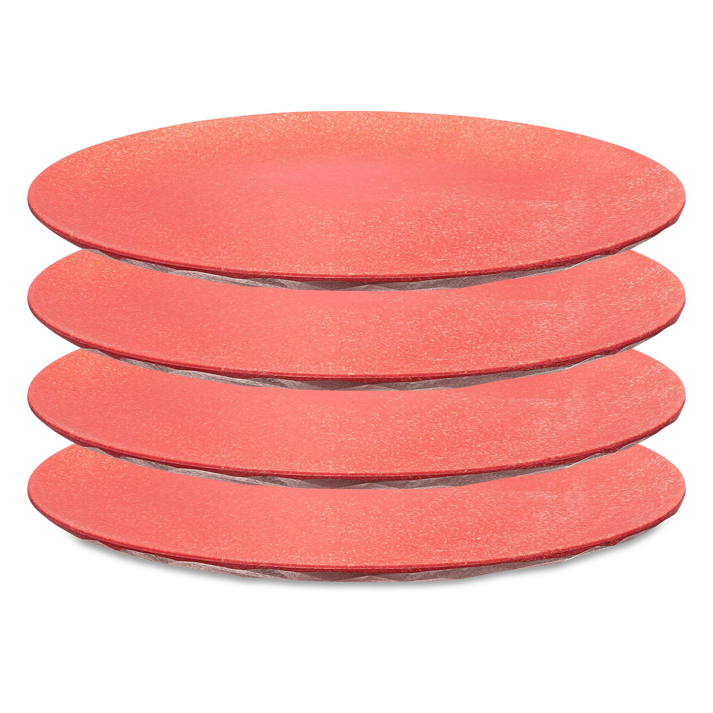 Obědový talíř, CLUB, Ø 26 cm, 4 kusy, KOZIOL, červený červený