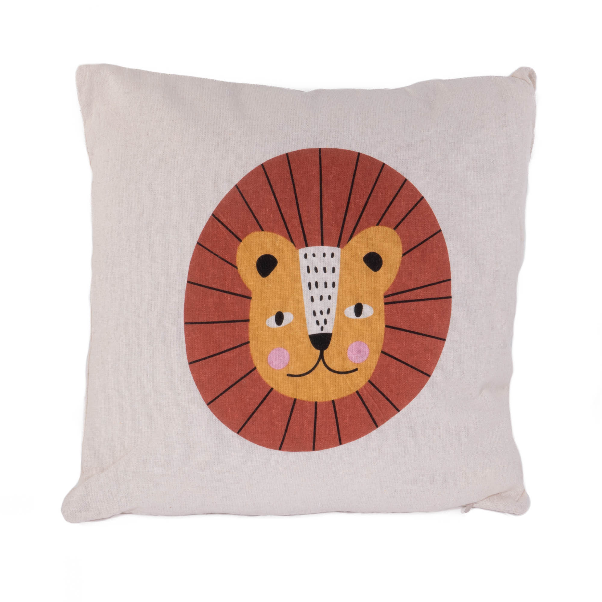 Home Styling Collection Dětský polštář SAFARI, 40 x 40 cm vícebarevný