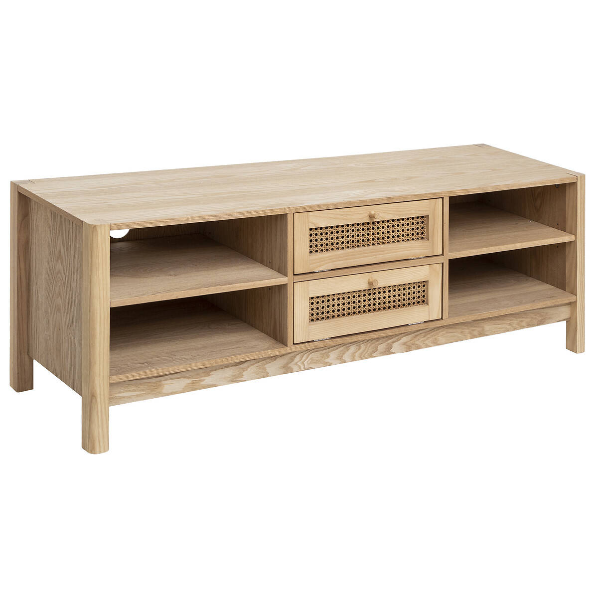 Atmosphera Komoda pod televizi s vídeňskou pleteninou ARTY, 50 x 140 cm hnědý