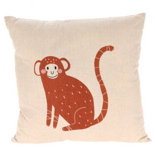 Home Styling Collection Dětský polštář SAFARI, 40 x 40 cm vícebarevný