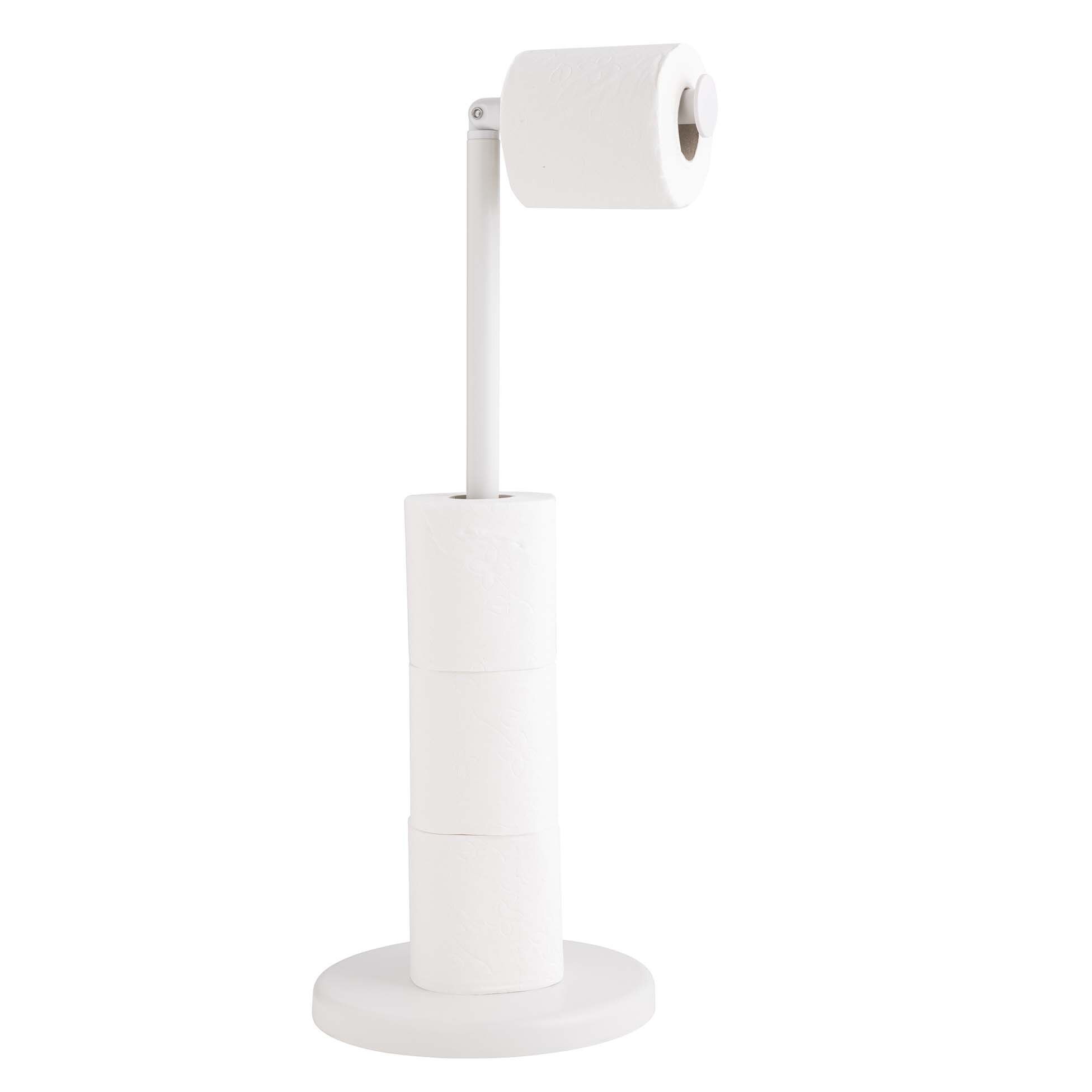 Douceur d'intérieur Držák na toaletní papír s odkládací plochou, 55,5 cm, FILANO, bílý bílý