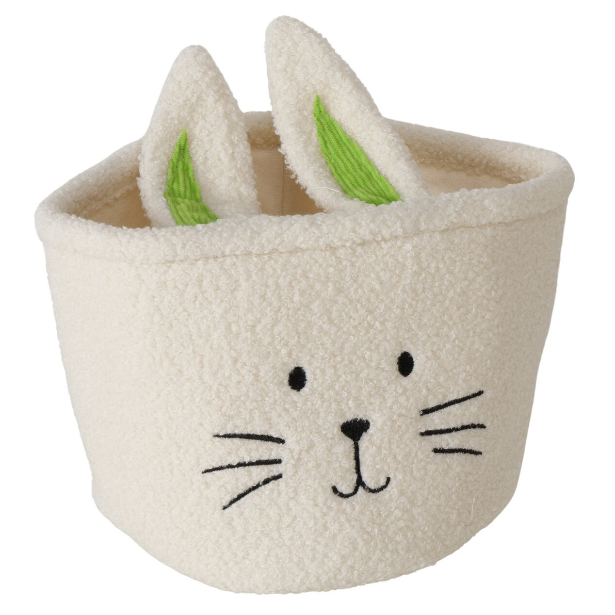 Boltze Textilní košík na drobnosti NIKKEL s motivem králíka béžová