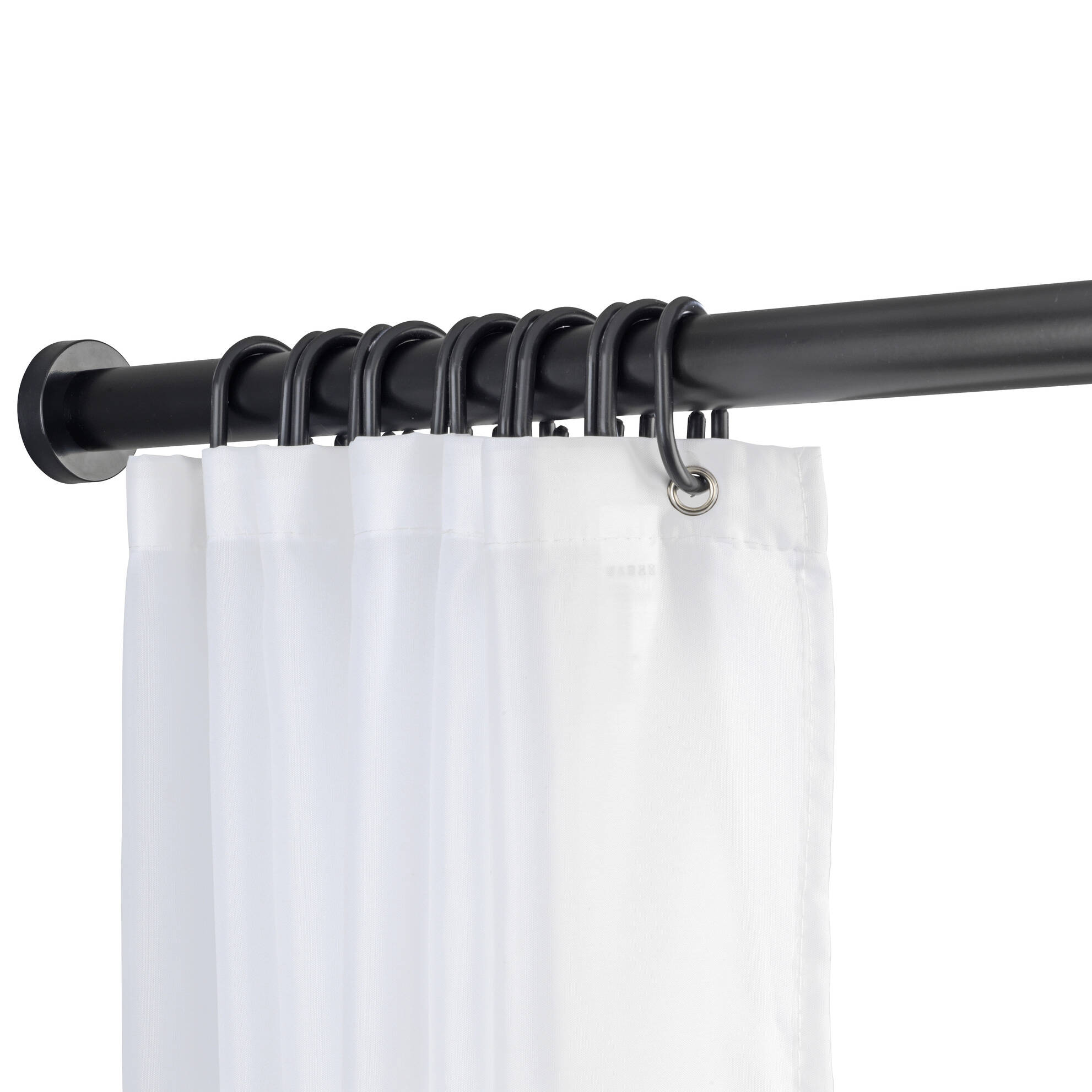 Wenko Teleskopická sprchová tyč Luz (110–185 cm, černá)