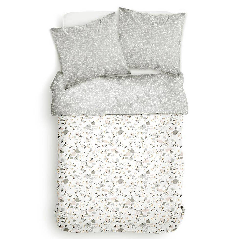 Today Povlečení Marble, oboustranné, polyester, 220 x 240 cm, bílé bílý