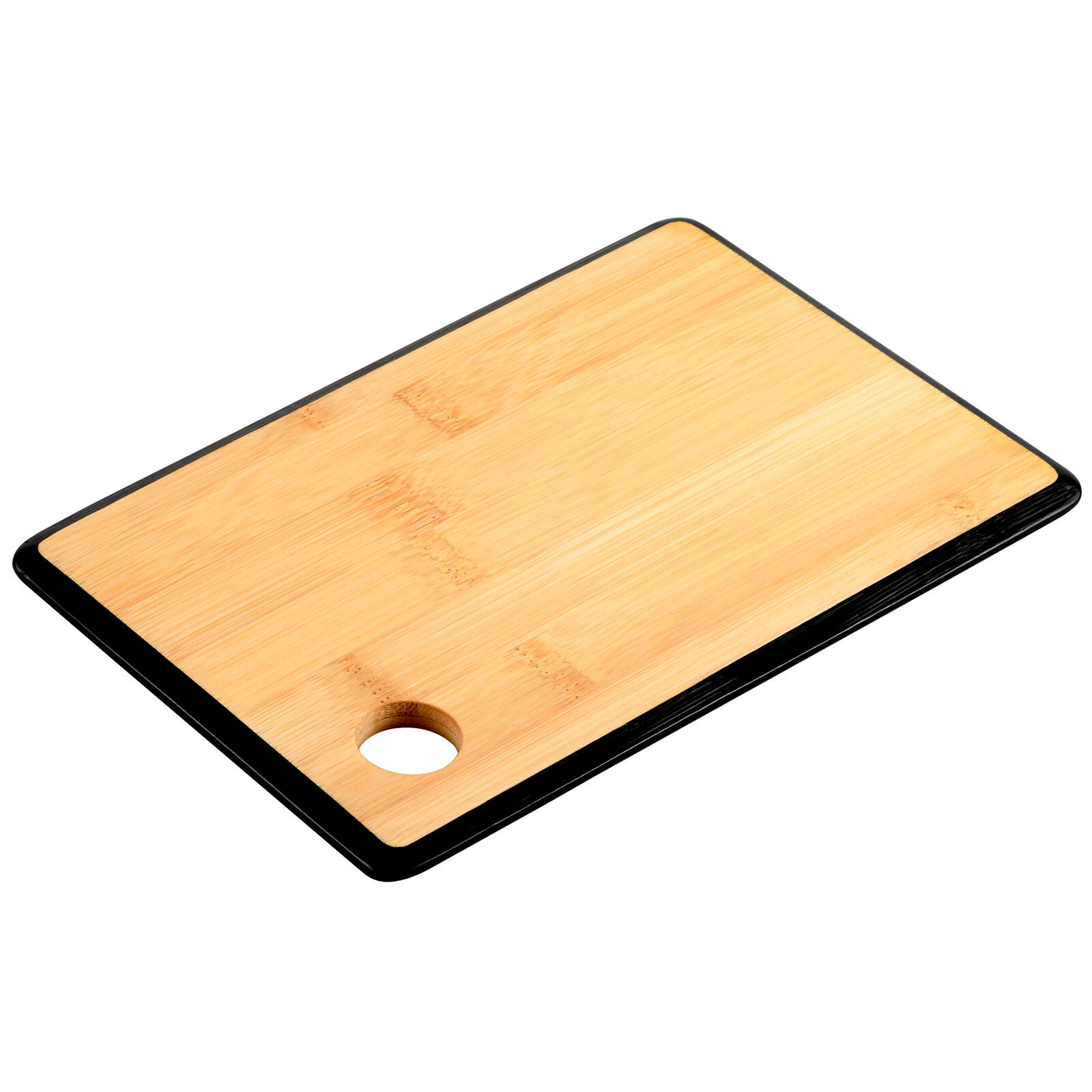 Kesper Bambusové prkénko na krájení s rukojetí, černé, 35 x 26 cm béžová