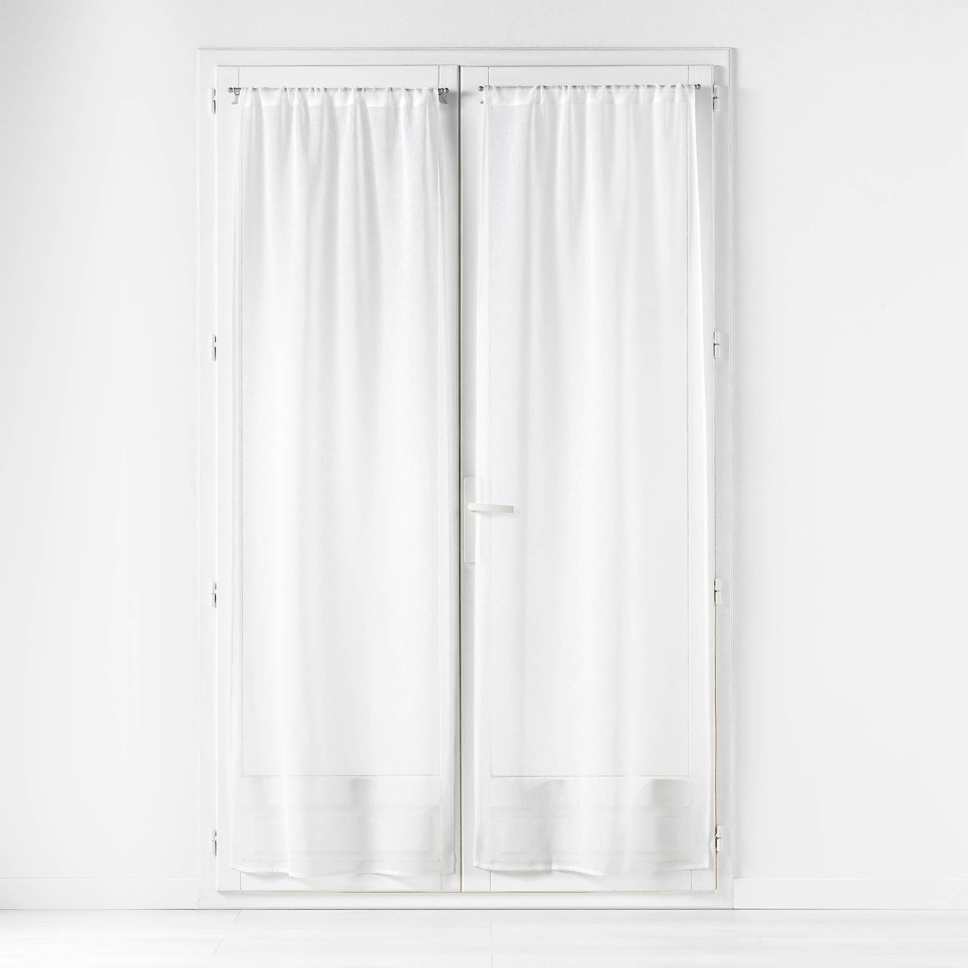 Douceur d'intérieur Sada dvou záclon CARLIN, 70 x 200 cm, bílé bílý