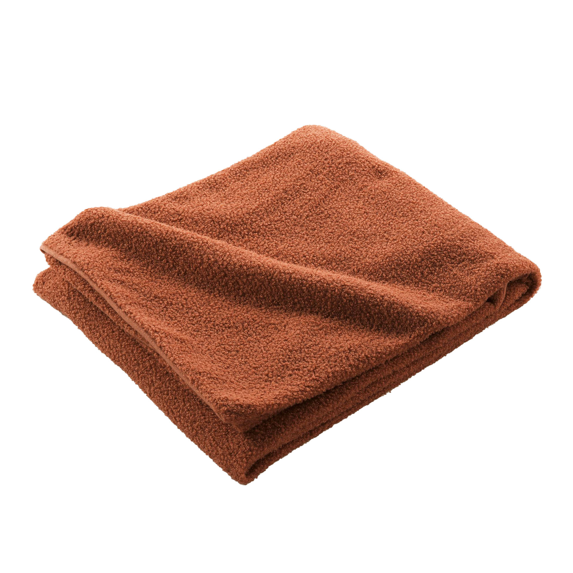 Douceur d'intérieur Plyšová deka na pohovku, CURLY, 180 x 220 cm, terakota oranžová