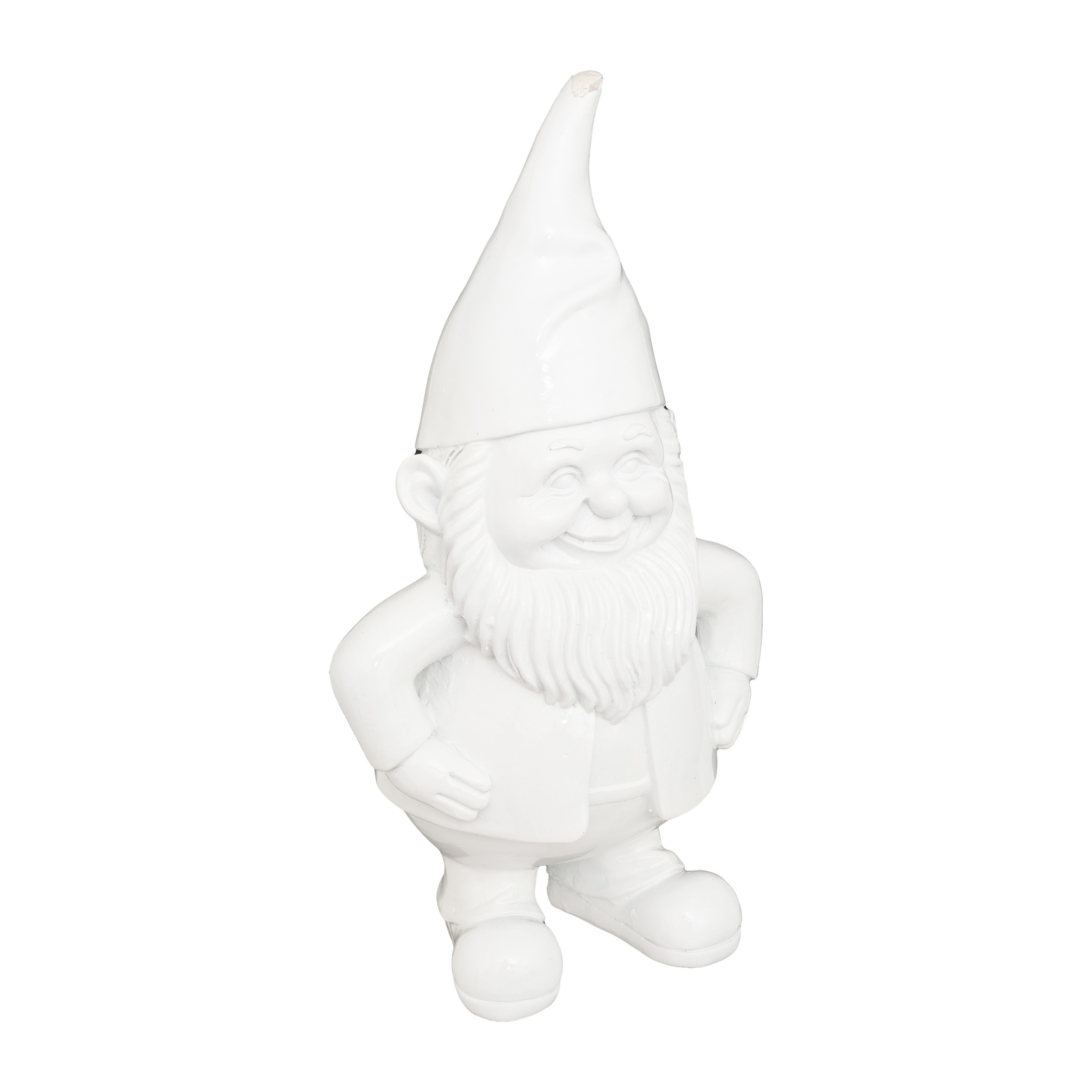 Atmosphera Zahradní skřítek ANAO, dekorativní figurka, 30 cm, bílá bílý