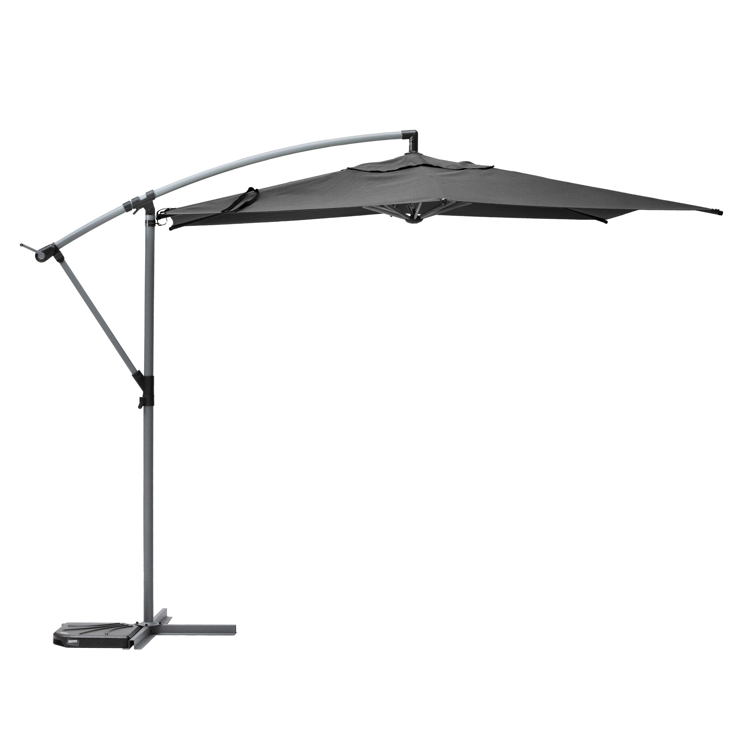 Hesperide Zahradní slunečník se stojanem, MANOA, 300 cm, šedý šedá