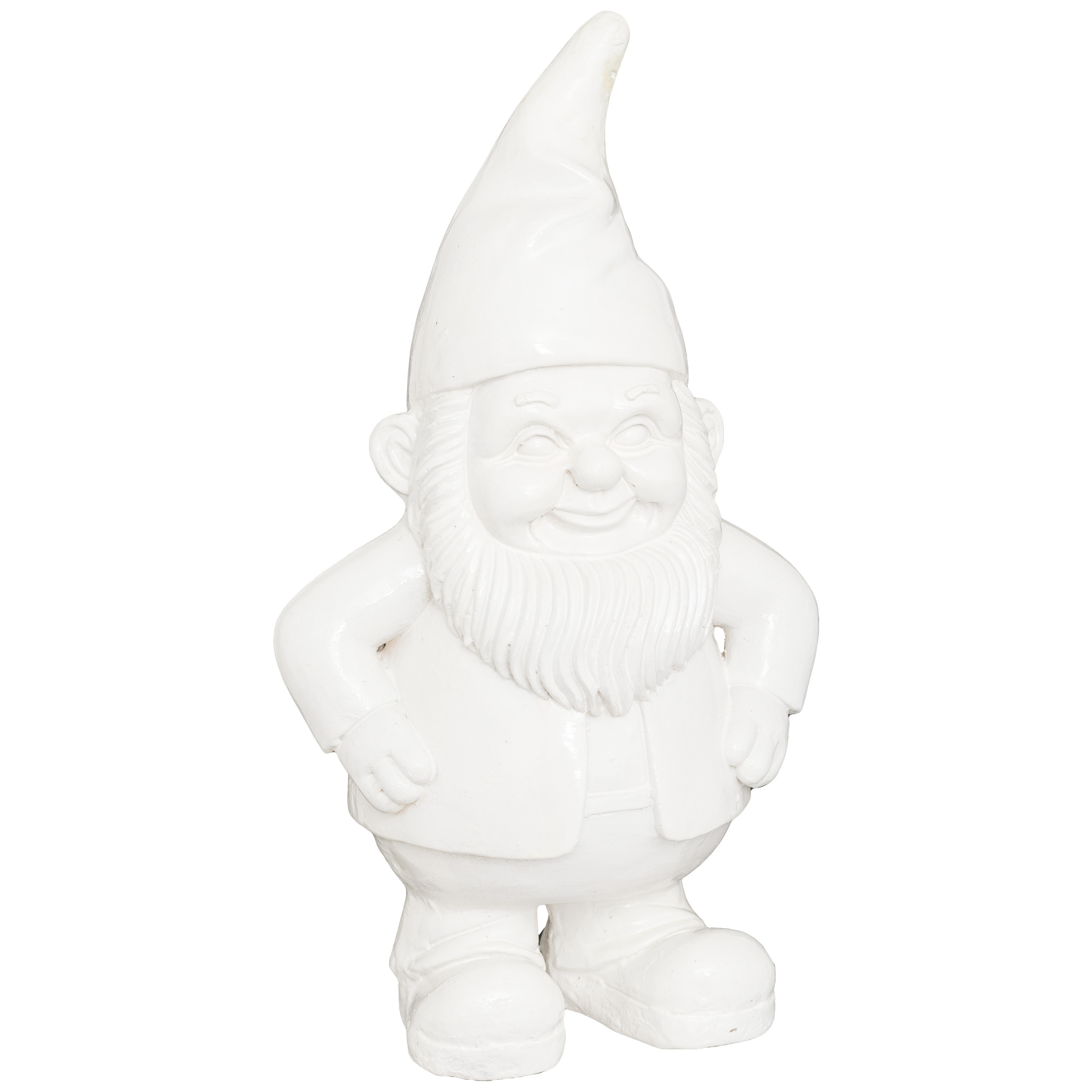 Atmosphera Zahradní skřítek ANAO, dekorativní figurka, 42 cm, bílý bílý