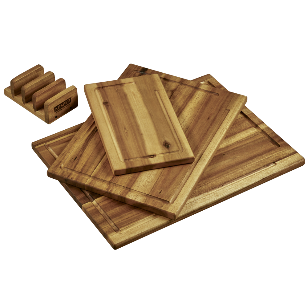 Kesper Sada 3 prkének s držákem, akátové dřevo hnědý