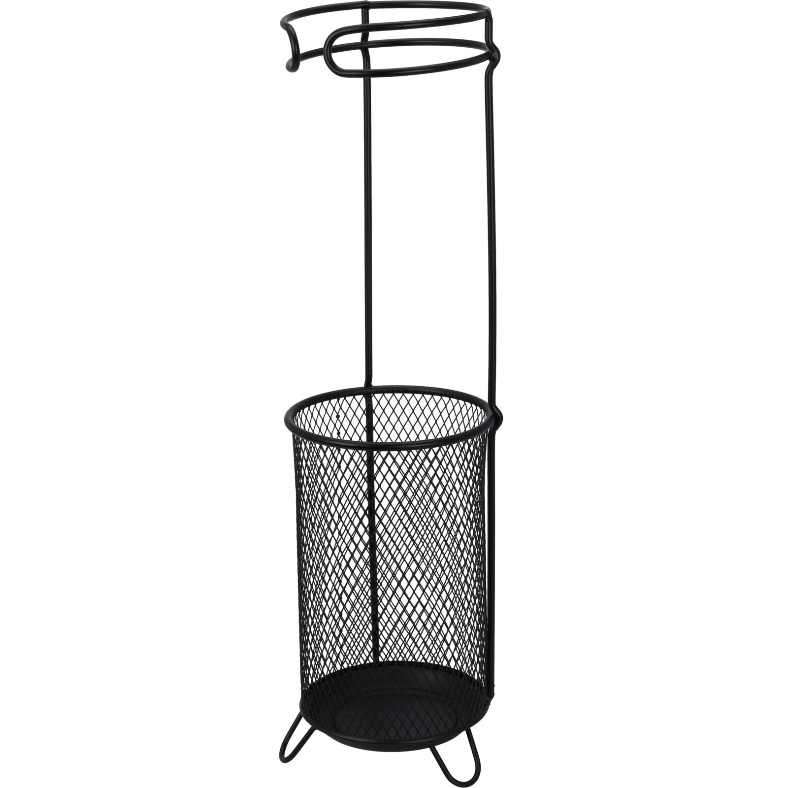 Home Styling Collection Kovový stojan na deštníky ZILO, Ø 18 cm, černý černá