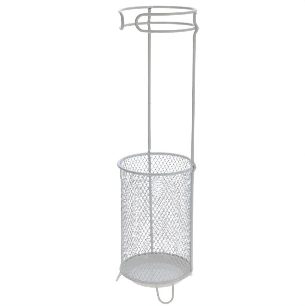 Home Styling Collection Kovový stojan na deštníky ZILO, Ø 18 cm, bilý bílý
