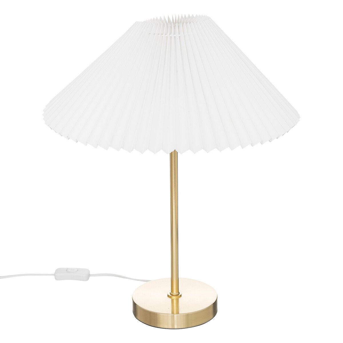 Atmosphera Stolní lampa JILING origami s plisovaným stínidlem, Ø 37 cm zlatý