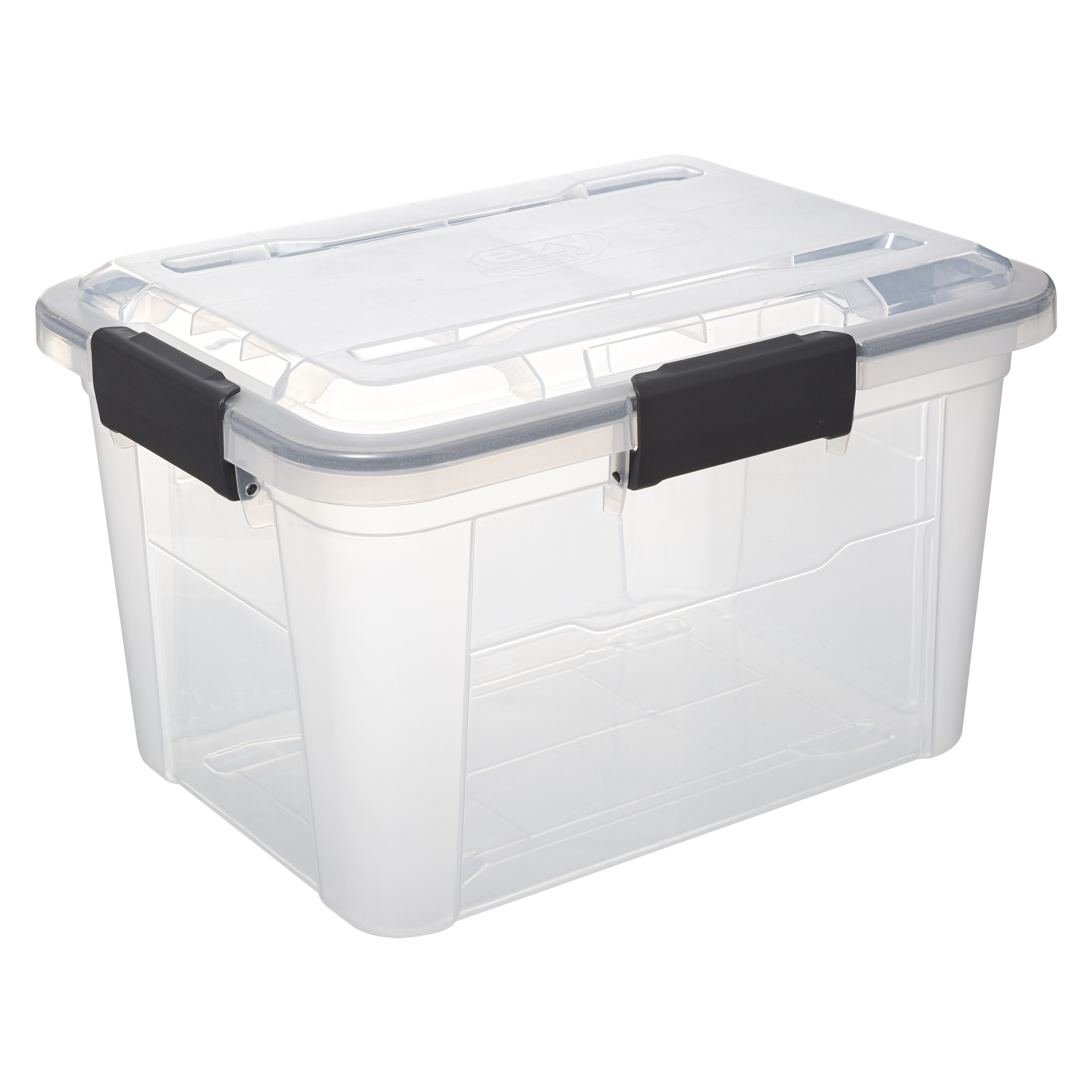 5five Simply Smart Plastový box s víkem PROTECT, 18 l transparentní