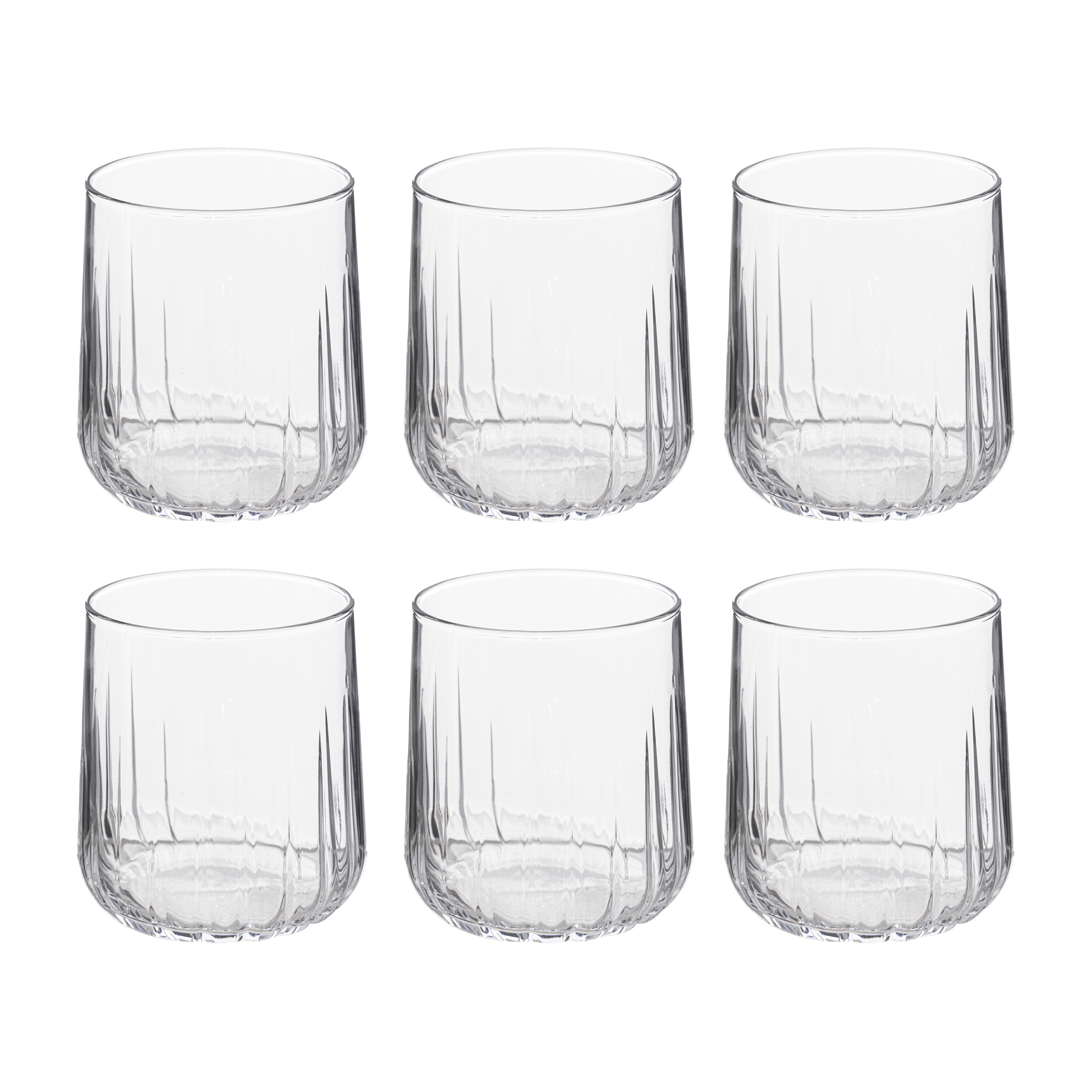 Secret de Gourmet Nízké sklenice Dieg'eau, 6 ks × 310 ml transparentní