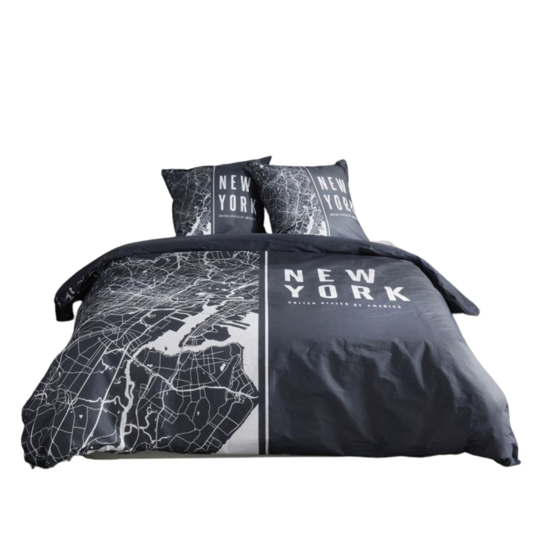 Today Bavlněné povlečení, 220 x 240 cm, 2 povlaky na polštář, JAVA černá