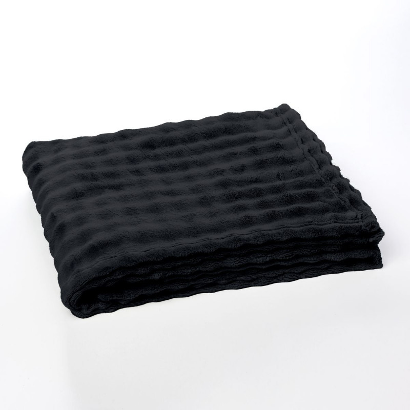 Today Deka s reliéfním vzorem, 130 x 180 cm, DOUCELIN, černá černá