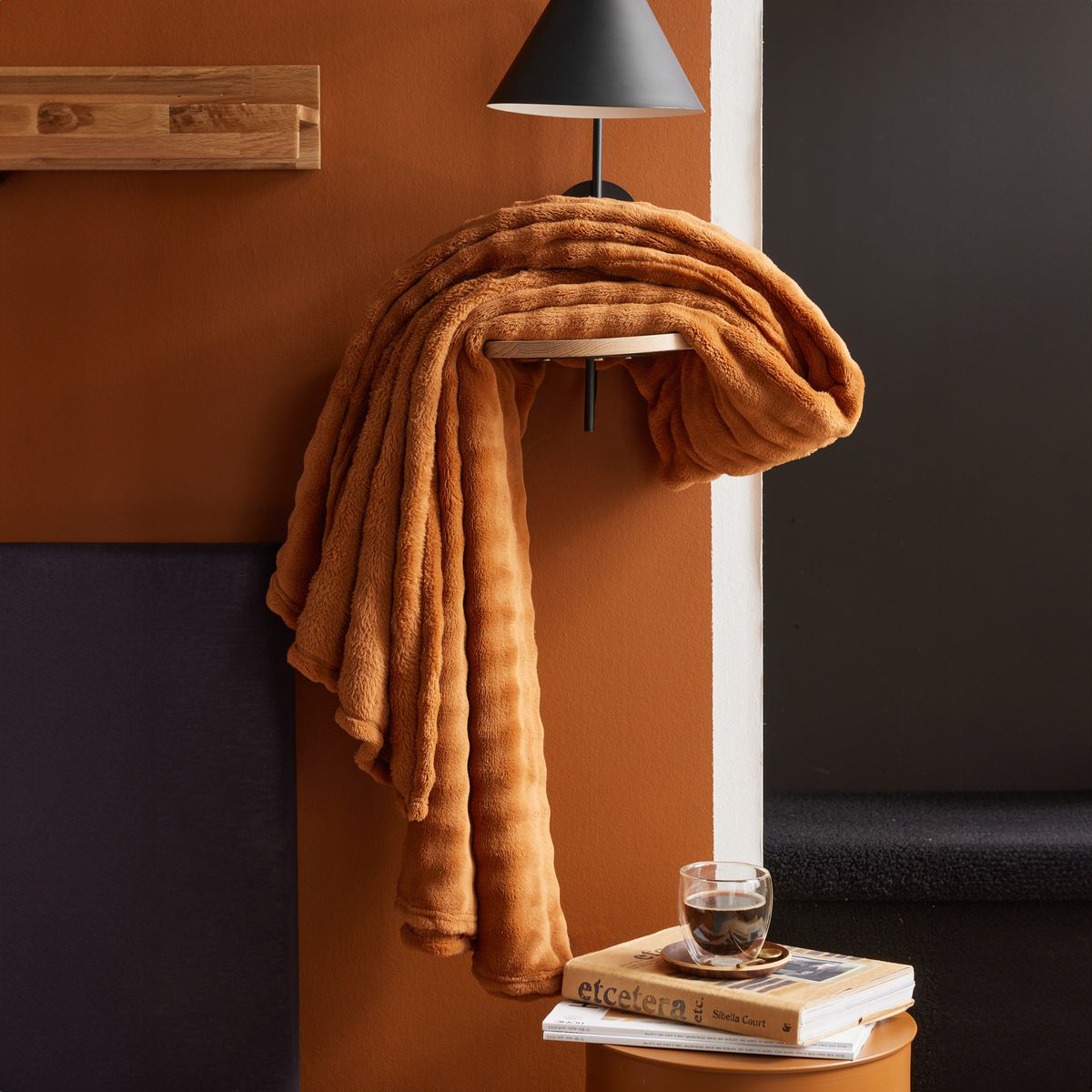 Today Deka s reliéfním vzorem, 130 x 180 cm, DOUCELIN, oranžová oranžová