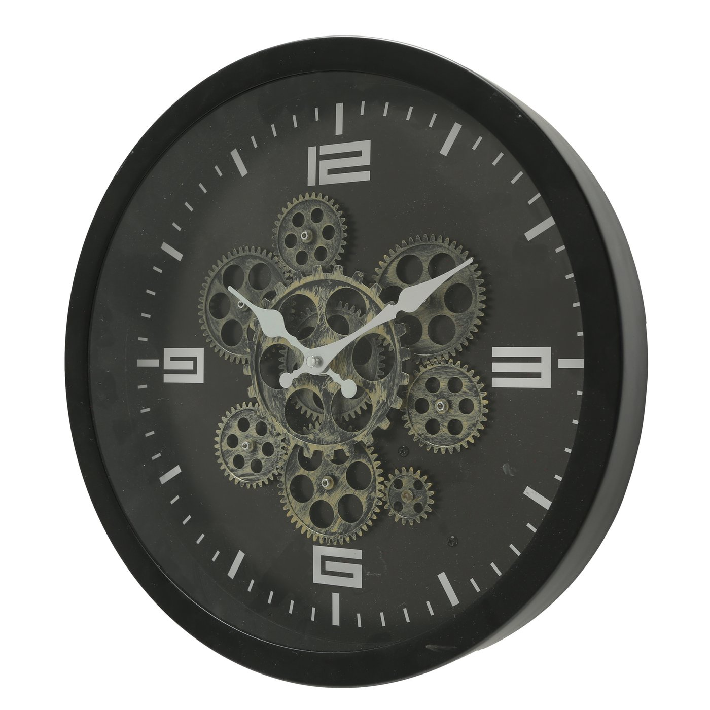 Boltze Home Nástěnné hodiny analogové , 38 cm, BIGTIME černá