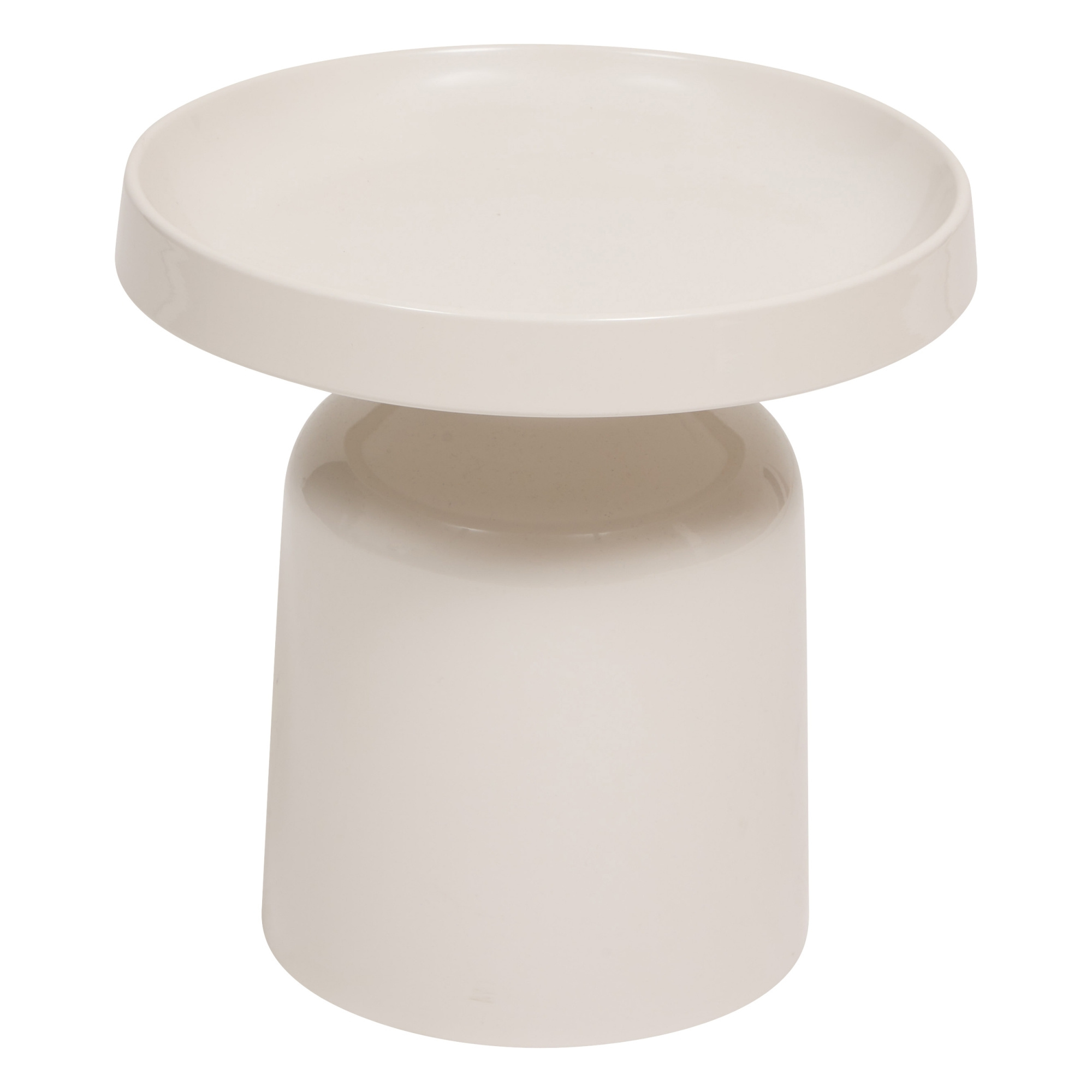 Atmosphera Odkládací stolek totem ABADI, Ø 43 cm béžová