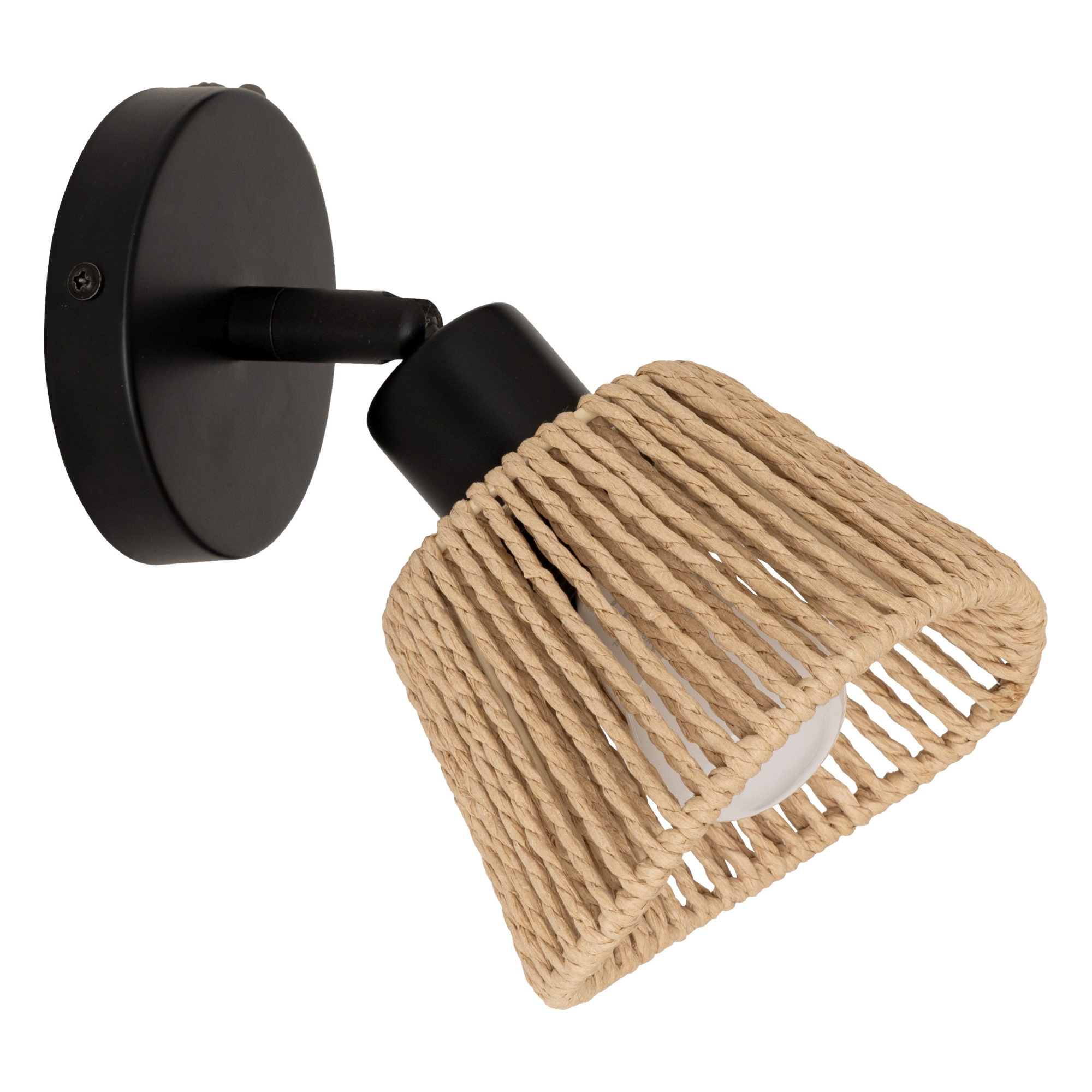 Atmosphera Nástěnné svítidlo MYHA, Ø 10 cm hnědý