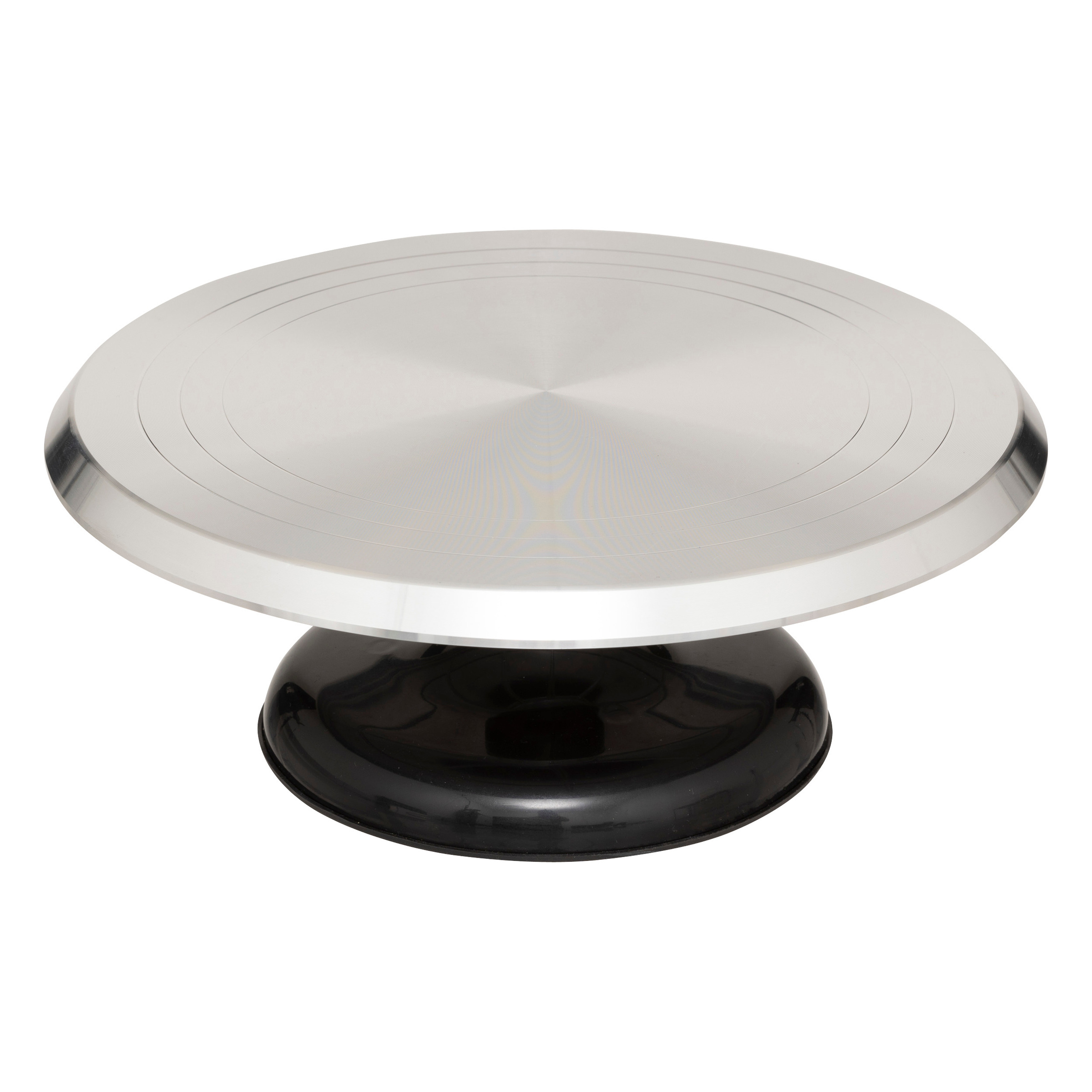 Secret de Gourmet Kovový profi podnos na zdobení dortu EASY, Ø 31 cm stříbrný