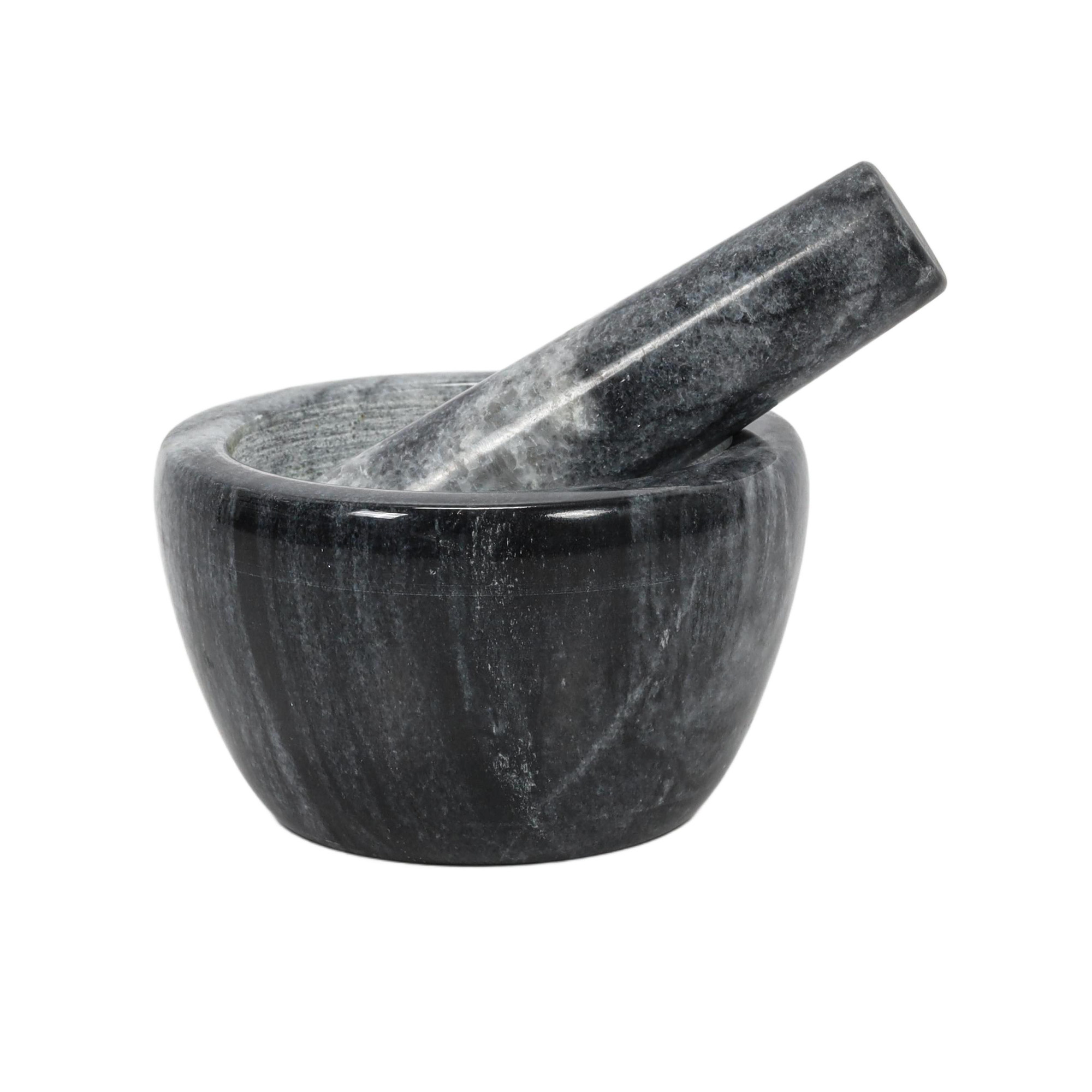 EH Excellent Houseware Mramorový hmoždíř LUNO, Ø 10 cm, černý černá